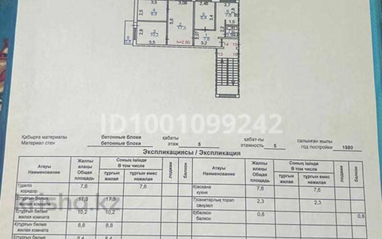 4-комнатная квартира · 63 м² · 5/5 этаж, Независимости 53 за 19 млн ₸ в Сатпаев — фото 2