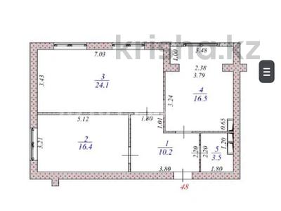 2-бөлмелі пәтер · 70.1 м² · 4/6 қабат, 29а ш/а. 173, бағасы: 15.5 млн ₸ в Актау, 29а мкр