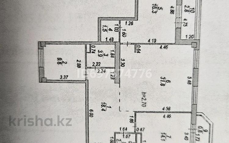 3-комнатная квартира, 102 м², 4/9 этаж, Сауран 14 — уг.ул. Алматы за 50 млн 〒 в Астане, Есильский р-н — фото 2