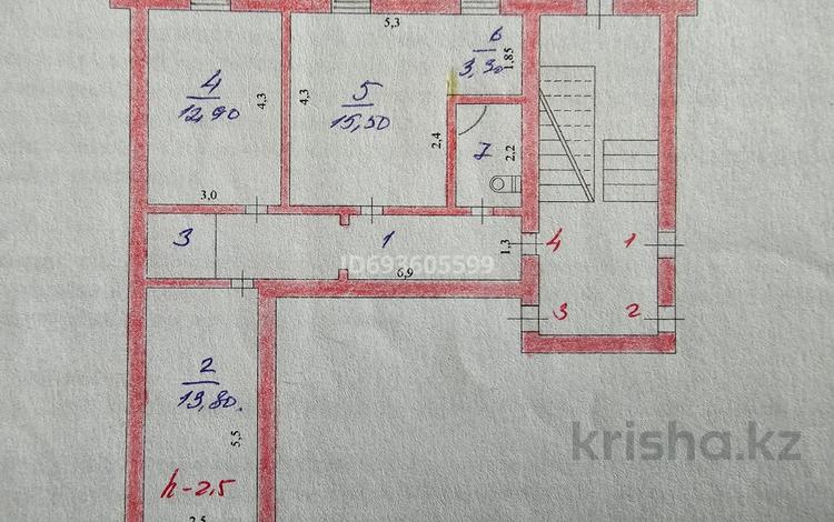 2-комнатная квартира, 61 м², 1/5 этаж, 3 укрупненнй квартал 7 — Абулхаир хан за 12.5 млн 〒 в  — фото 6