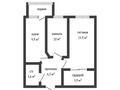 2-комнатная квартира · 53 м² · 1/6 этаж, Юбилейный за 24.5 млн ₸ в Костанае — фото 19