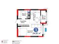 1-комнатная квартира · 35 м² · 6/16 этаж, Калдаякова за 21.8 млн ₸ в Шымкенте, Туран р-н