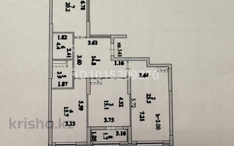 3-комнатная квартира · 99.3 м² · 4/18 этаж, Е 882 7 за 53 млн ₸ в Астане, Нура р-н — фото 2