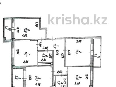 4-комнатная квартира, 99 м², 2/12 этаж, Е11 4 — Находится возле Хан Шатыр за 40 млн 〒 в Астане, Нура р-н