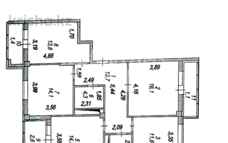 4-комнатная квартира, 99 м², 2/12 этаж, Е11 4 — Находится возле Хан Шатыр за 37 млн 〒 в Астане, Нура р-н — фото 2