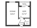 1-комнатная квартира, 47.4 м², 2/5 этаж, Алтын орда за 12.5 млн 〒 в Актобе — фото 8