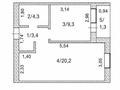 1-комнатная квартира · 39 м² · 2/5 этаж, 016-й учетный квартал 9191 за 15.6 млн ₸ в Косшы — фото 2