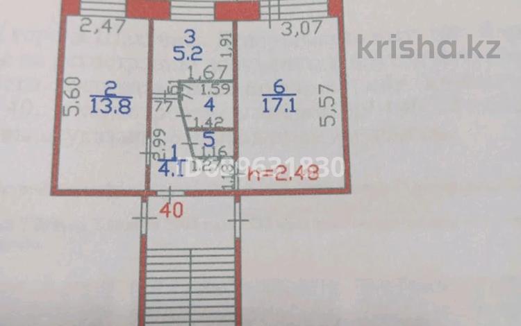 2-комнатная квартира, 44.1 м², 2/5 этаж, Парковая 17а — 1школа за 8 млн 〒 в Шахтинске — фото 2