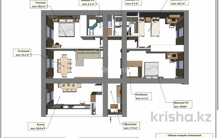 4-бөлмелі пәтер · 119.1 м², 14-й мкр 84, бағасы: 52 млн ₸ в Актау — фото 2