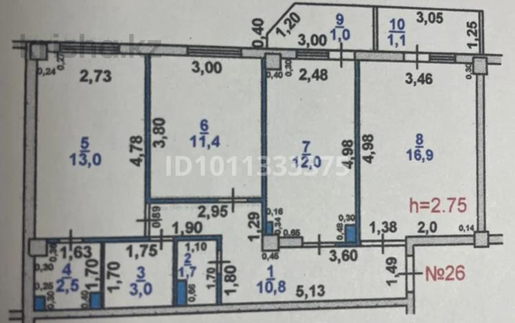 3-бөлмелі пәтер · 73 м² · 2/5 қабат, мкр Улы Дала 13, бағасы: 25 млн ₸ в Таразе — фото 2