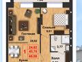 2-бөлмелі пәтер, 50.6 м², 4/5 қабат, дулатова 39/1, бағасы: ~ 14.7 млн 〒 в Кокшетау — фото 10