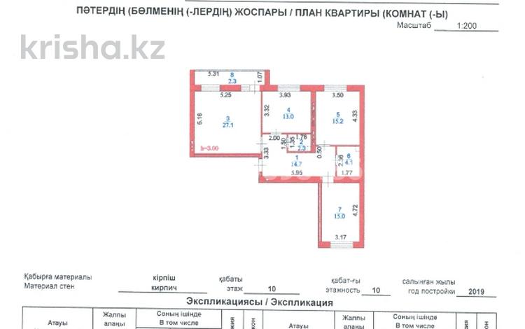 3-бөлмелі пәтер · 93.7 м² · 10/10 қабат, Анет баба 11/2, бағасы: 60 млн ₸ в Астане, Нура р-н — фото 2