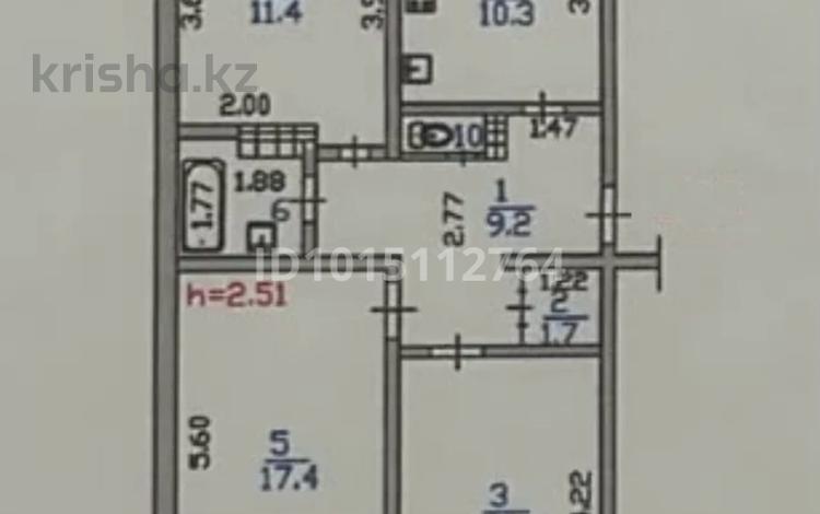 3-бөлмелі пәтер · 73.2 м² · 2/5 қабат, Ислам Карима 15, бағасы: 57 млн ₸ в Алматы, Алмалинский р-н — фото 3