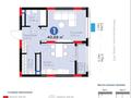 1-бөлмелі пәтер · 40.68 м² · 8/17 қабат, Жошы хан 10, бағасы: 29 млн ₸ в Астане, Есильский р-н