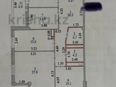 3-бөлмелі пәтер · 120 м² · 3/12 қабат, Нажимеденова 34, бағасы: 70 млн ₸ в Астане, Сарайшык р-н