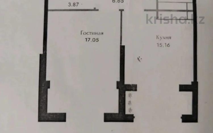 1-комнатная квартира · 46 м² · 3/6 этаж, Чернышевского за 22.9 млн ₸ в Алматы, Турксибский р-н — фото 2