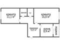 2-бөлмелі пәтер · 52 м² · 5/5 қабат, Гоголя 113, бағасы: 24 млн ₸ в Костанае — фото 13