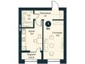 1-комнатная квартира · 39.2 м², Бейбарыс Султан 13/1 за ~ 14.1 млн ₸ в Астане, Сарыарка р-н — фото 3