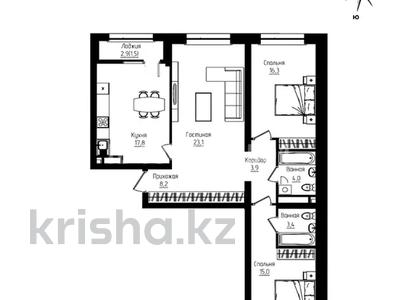 3-комнатная квартира · 94 м² · 2/9 этаж, Ауэзова 3г/2 — Гоголя-Ауэзова за 79 млн ₸ в Алматы, Алмалинский р-н