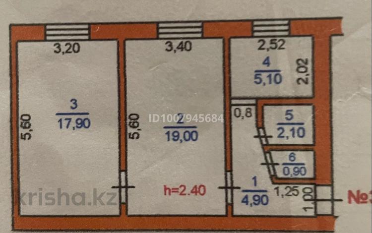 2-комнатная квартира · 50 м² · 1/5 этаж, Казыбек би 114 — Обл акимат за 18 млн ₸ в Таразе — фото 9