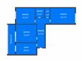 3-комнатная квартира · 69.9 м² · 3/10 этаж, 7 мкр 16 за 34.8 млн ₸ в Костанае — фото 2