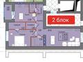 2-комнатная квартира · 75 м² · 7/9 этаж, Микрорайон Береке 1 за 33 млн ₸ в Костанае