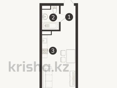 1-комнатная квартира · 25.7 м² · 3/7 этаж, СТ Монтажник, Естай за 13.5 млн ₸ в 