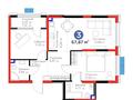 3-бөлмелі пәтер · 68 м² · 2/7 қабат, Ботагөз 2/1, бағасы: 65 млн ₸ в Алматы, Алатауский р-н — фото 28
