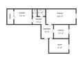 3-комнатная квартира, 65.7 м², 3/6 этаж, 7 микрорайон 9 за 23.5 млн 〒 в Костанае — фото 9