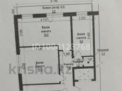 3-комнатная квартира · 65.8 м² · 2/9 этаж, 6 микрорайон 57 за 13 млн 〒 в Темиртау