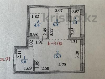 1-бөлмелі пәтер · 33 м² · 14/15 қабат, Сагадат Нурмагамбетов 19, 21, 21/1 — Нажимединова, бағасы: 24.5 млн ₸ в Астане, Алматы р-н