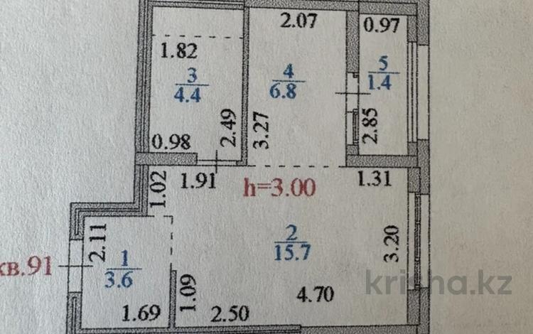 1-бөлмелі пәтер · 33 м² · 14/15 қабат, Сагадат Нурмагамбетов 19, 21, 21/1 — Нажимединова, бағасы: 24.5 млн ₸ в Астане, Алматы р-н — фото 2