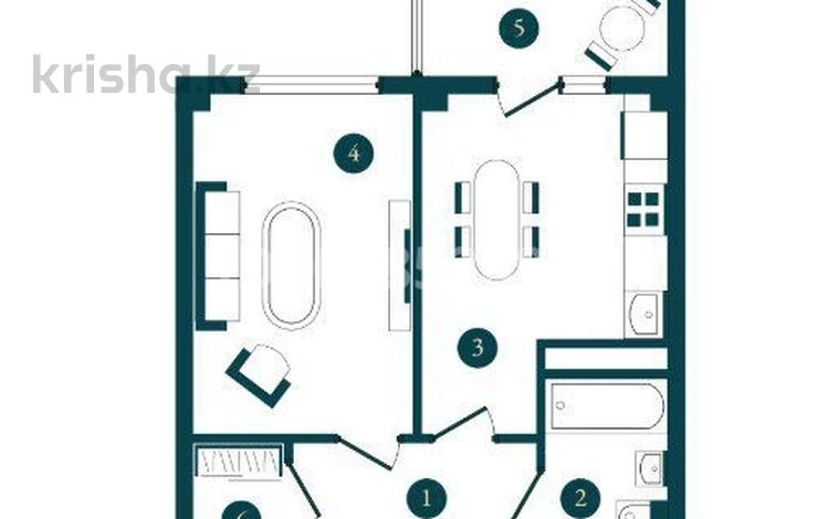 2-комнатная квартира · 41 м² · 6/10 этаж, мкр Бозарык 3195/1 за 19 млн ₸ в Шымкенте, Абайский р-н — фото 2