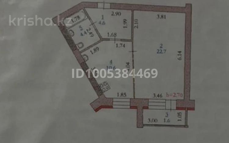 1-комнатная квартира · 43 м² · 7/9 этаж, мкр. Алтын орда, Батыс 2 микрорайон 4г за 17.4 млн ₸ в Актобе — фото 7