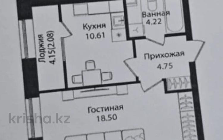 1-бөлмелі пәтер · 40 м² · 10/12 қабат, Улица Чингиз Айтматов, 79/1 79/1, бағасы: 21.5 млн ₸ в Астане, Сарыарка р-н — фото 2