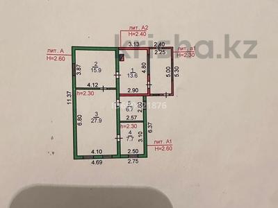 Отдельный дом · 3 комнаты · 72 м² · 4 сот., Ленинградская 59/1 — Ленинградская лесная за 15.5 млн 〒 в Костанае