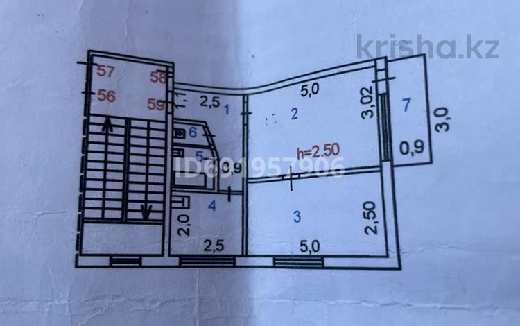 2-комнатная квартира, 42 м², 3/5 этаж, Абая 22 — Абая за 9.3 млн 〒 в Сатпаев — фото 2