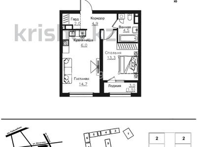 1-бөлмелі пәтер · 47 м² · 6/16 қабат, Ауэзова 3г/2, бағасы: 47 млн ₸ в Алматы, Алмалинский р-н