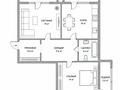 2-комнатная квартира · 66.2 м² · 6/6 этаж, мкр Юго-Восток, Сарыарка 6/2 — ЖК Баракат, Орбита за 23.5 млн ₸ в Караганде, Казыбек би р-н — фото 8