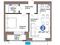 2-комнатная квартира · 47.7 м² · 4/12 этаж, Е-899 5/1 за 38.5 млн ₸ в Астане, Нура р-н