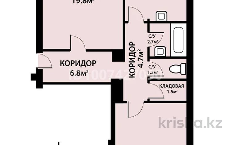 2-комнатная квартира · 63.4 м² · 1/3 этаж, Ул. Шакарима 167 кв 3 за 15.2 млн ₸ в Усть-Каменогорске — фото 14