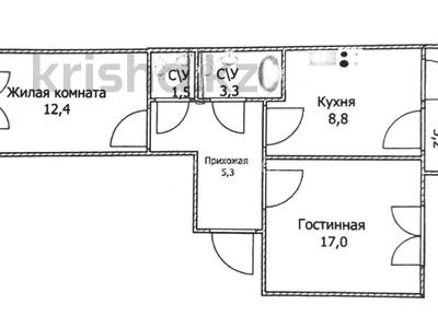 2-комнатная квартира · 54 м² · 8/9 этаж, А 92 5, 5/1 за 22 млн ₸ в Астане, Алматы р-н