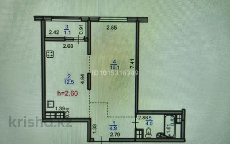 1-бөлмелі пәтер · 39 м² · 8/9 қабат, Райымбек 590/15, бағасы: 23.5 млн ₸ в Алматы, Наурызбайский р-н — фото 2