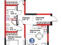 3-бөлмелі пәтер · 71.24 м² · 2/9 қабат, Райымбека 219Б — проспект Райымбека 219 б, бағасы: 58 млн ₸ в Алматы, Жетысуский р-н