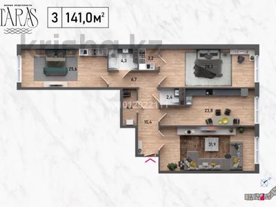3-комнатная квартира · 141 м² · 7/12 этаж, 7-й мкр, 7А мкр. уч.№18 — Море за ~ 63.5 млн ₸ в Актау