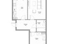 2-бөлмелі пәтер · 65.5 м² · 6/9 қабат, Капчагайской трассы 3860/1, бағасы: 33 млн ₸ в Алматинской обл. — фото 14