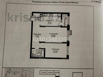 2-бөлмелі пәтер · 61 м² · 4/9 қабат, Улы дала 5 — Улы Дала Чингиз Айтматова, бағасы: 40 млн ₸ в Астане, Нура р-н