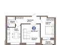 2-комнатная квартира · 62.15 м² · 2/9 этаж, Турар Рыскулов 24a — ул. Кайсенова и ул. Рыскулова за 46 млн ₸ в Астане, Есильский р-н