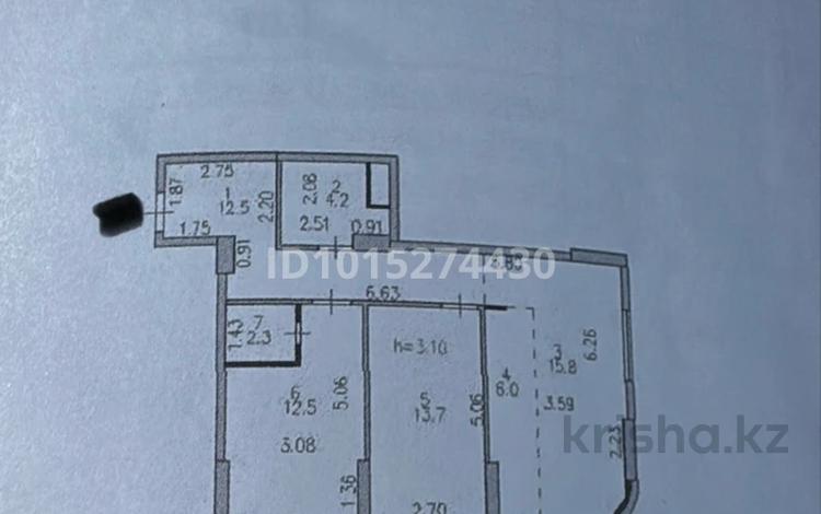 3-бөлмелі пәтер · 68 м² · 13/16 қабат, Туран 39а — Туран Сыганак, бағасы: 62 млн ₸ в Астане, Нура р-н — фото 2