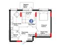2-комнатная квартира · 55.38 м², Е-321 6/2 за ~ 25.9 млн 〒 в Астане, Есильский р-н — фото 2